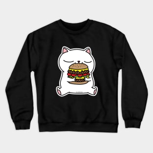 Burger cat Crewneck Sweatshirt